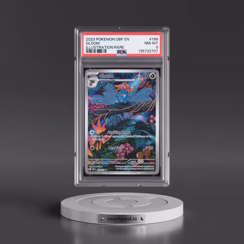 2023 Pokémon Obf EN-Obsidian Flames #198 Gloom - Illustration Rare (PSA 8 NM-MT)