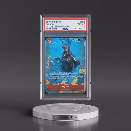 2023 One Piece OP03-Pillars of Strength #013 Marco - Alternate Art (PSA 10 GEM MINT)