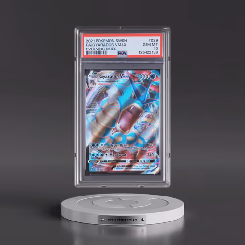 2021 Pokémon Sword & Shield Evolving Skies #029 Gyarados Vmax - Full Art (PSA 10 GEM MINT)