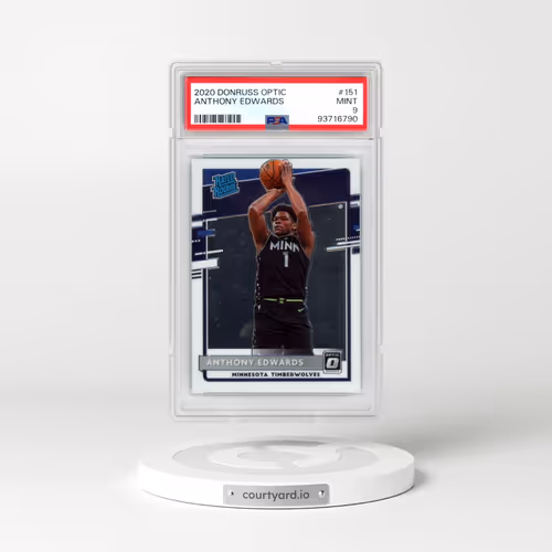 2020 Panini Donruss Optic #151 Anthony Edwards (PSA 9 MINT)