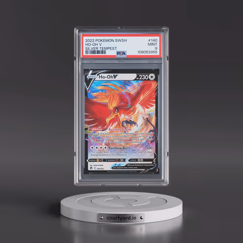 2022 Pokémon Sword & Shield Silver Tempest #140 HO-Oh V - Holo (PSA 9 MINT)
