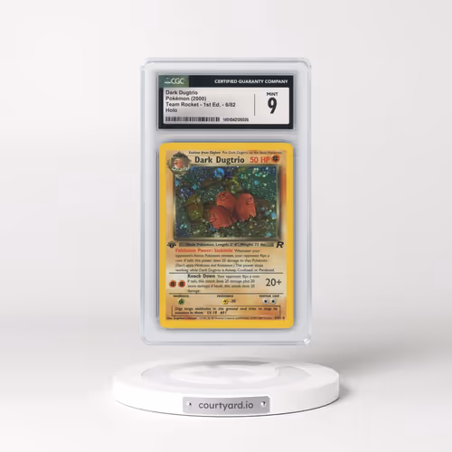 2000 Team Rocket #6/82 Dark Dugtrio - 1st Edition Holo (CGC 9 MINT)