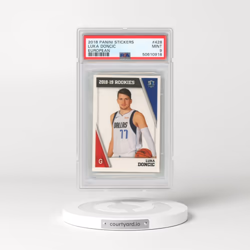 2018 Panini Stickers European #428 Luka Doncic (PSA 9 MINT)