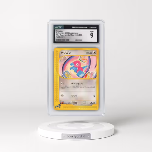 2002 The Town on No Map #059/092 Porygon - 1st Edition (CGC 9 MINT)