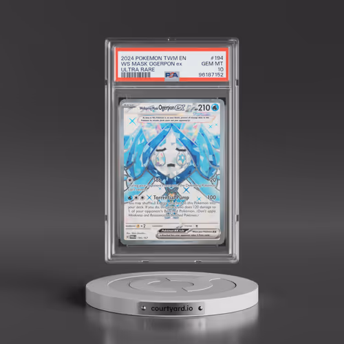 2024 Pokémon Twm EN-Twilight Masquerade #194 Wellspring Mask Ogerpon EX - Holo Ultra Rare (PSA 10 GEM MINT)