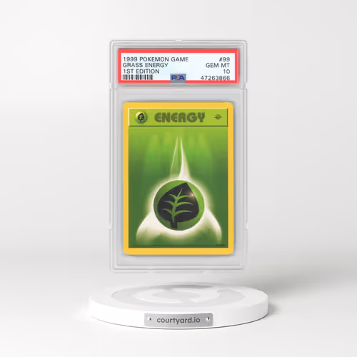 1999 Pokémon Game #99 Grass Energy - 1st Edition (PSA 10 GEM MINT)