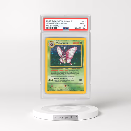 1999 Jungle #13 Venomoth - Holo No Symbol (PSA 9 MINT)