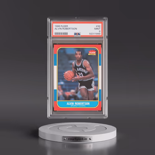 1986 Fleer #92 Alvin Robertson (PSA 9 MINT)