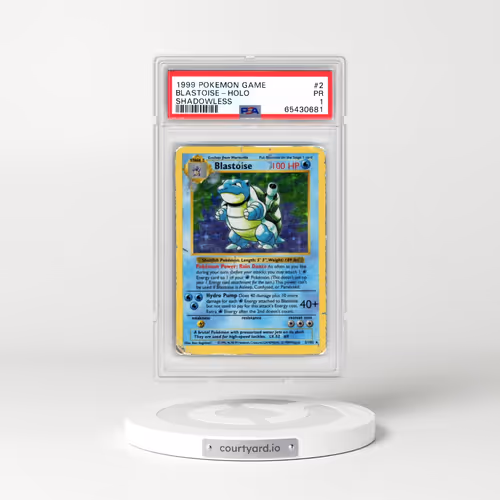 1999 Pokémon Game #2 Blastoise - Holo Shadowless (PSA 1 PR)