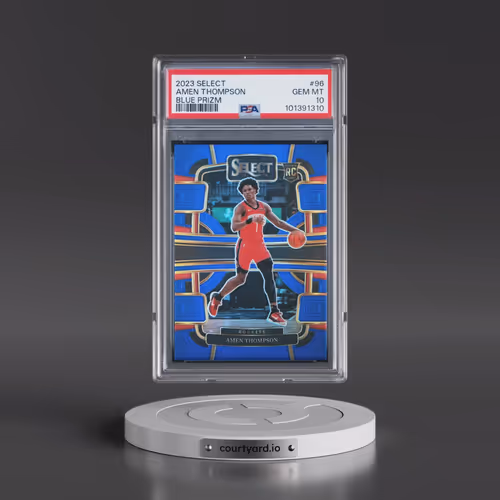 2023 Panini Select #96 Amen Thompson - Blue Prizm (PSA 10 GEM MINT)