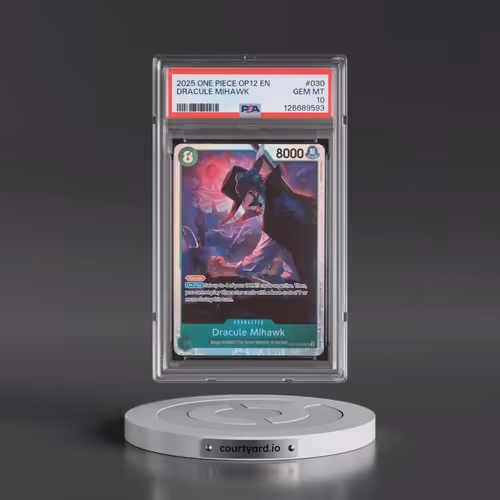 2025 One Piece OP12-Legacy of the Master #030 Dracule Mihawk (PSA 10 GEM MINT)