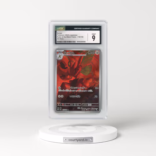 2023 Ruler of the Black Flame #116/108 Scizor - Art Rare (CGC 9 MINT)