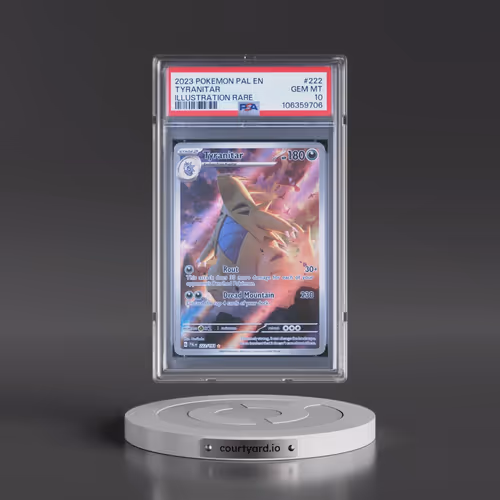 2023 Pokémon Pal EN-Paldea Evolved #222 Tyranitar - Illustration Rare (PSA 10 GEM MINT)