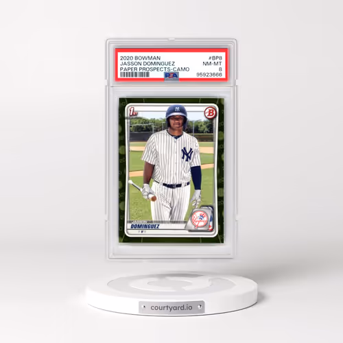 2020 Bowman Paper Prospects #BP8 Jasson Dominguez - Camo (PSA 8 NM-MT)