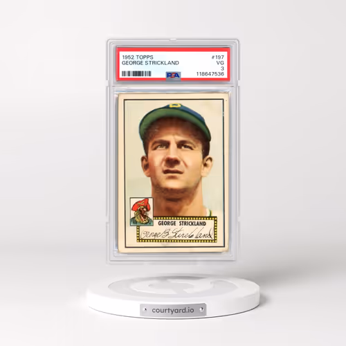 1952 Topps #197 George Strickland (PSA 3 VG)