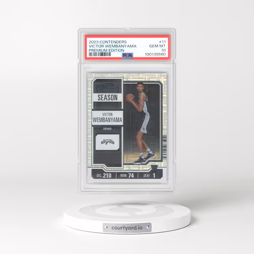 2023 Panini Contenders #11 Victor Wembanyama - Premium Edition (PSA 10 GEM MINT)