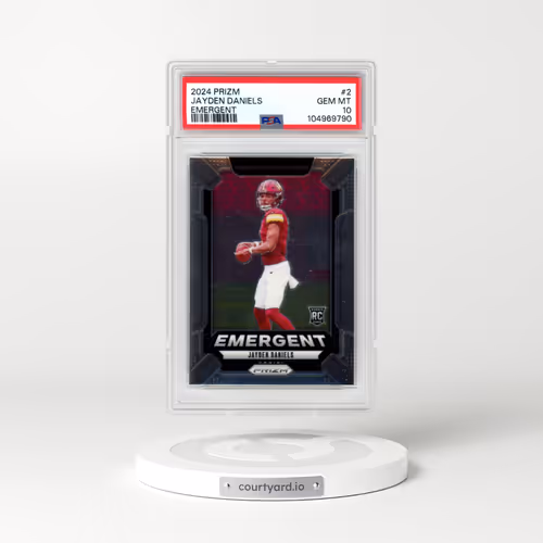 2024 Panini Prizm Emergent #2 Jayden Daniels (PSA 10 GEM MINT)