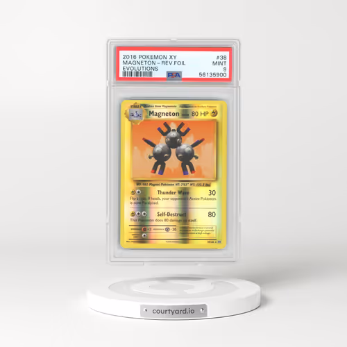2016 Pokémon XY Evolutions #38 Magneton - Reverse Foil (PSA 9 MINT)