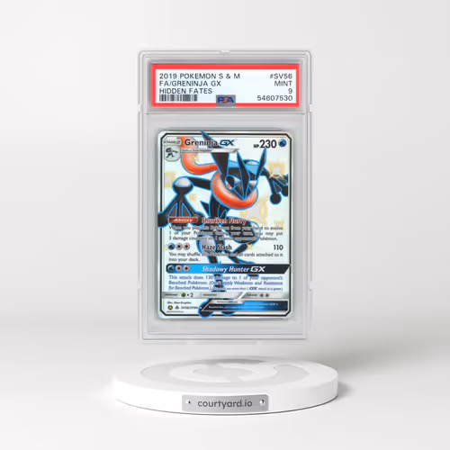 2019 Pokémon Sun & Moon Hidden Fates #SV56 Greninja GX - Holo Full Art (PSA 9 MINT)