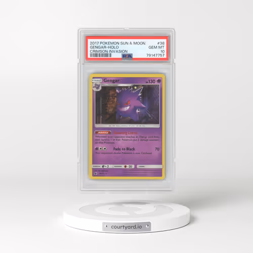 2017 Pokémon Sun & Moon Crimson Invasion #38 Gengar - Holo (PSA 10 GEM MINT)