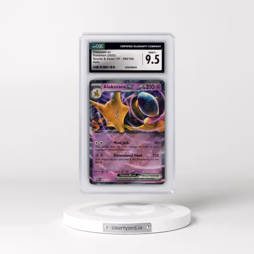2023 Scarlet & Violet 151 - MEW EN #065/165 Alakazam ex (CGC 9.5 MINT+)