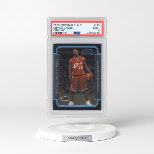 2003 Bowman Rookies & Stars #123 LeBron James - Chrome (PSA 9 MINT)