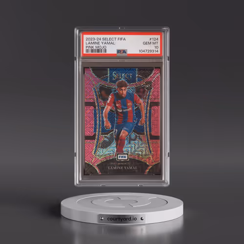 2023-24 Panini Select FIFA #124 Lamine Yamal - Pink Mojo (PSA 10 GEM MINT)