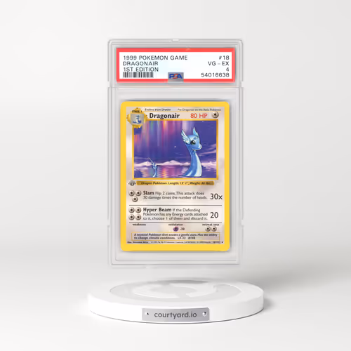 1999 Pokémon Game #18 Dragonair - 1st Edition (PSA 4 VG-EX)