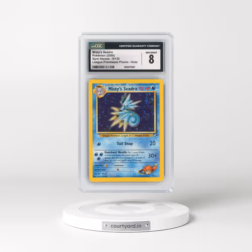 2000 Gym Heroes #9/132 Misty's Seadra - League Prerelease Promo (CGC 8 NM-MT)