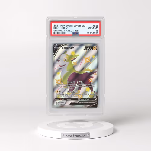 2021 Pokémon Swsh Black Star Promo #085 Boltund V - Holo Full Art Shining Fates Tins (PSA 10 GEM MIN