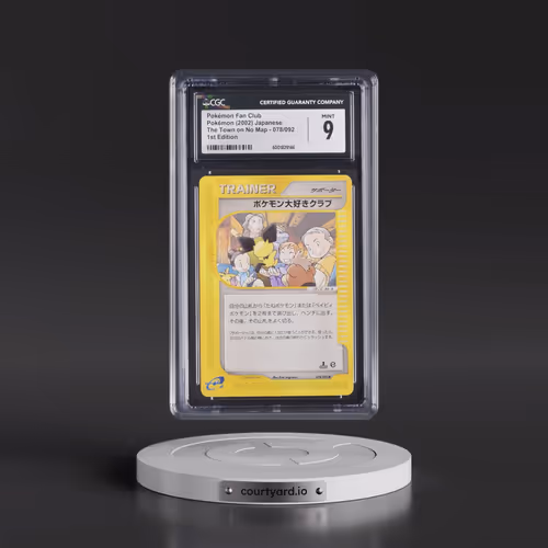 2002 The Town on No Map #078/092 Pokémon Fan Club - 1st Edition (CGC 9 MINT)