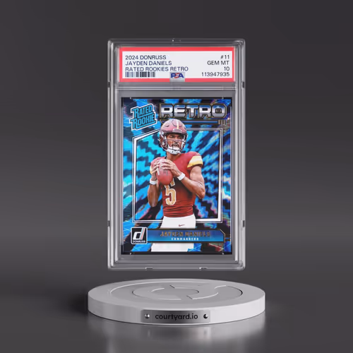2024 Panini Donruss Rated Rookies Retro #11 Jayden Daniels (PSA 10 GEM MINT)