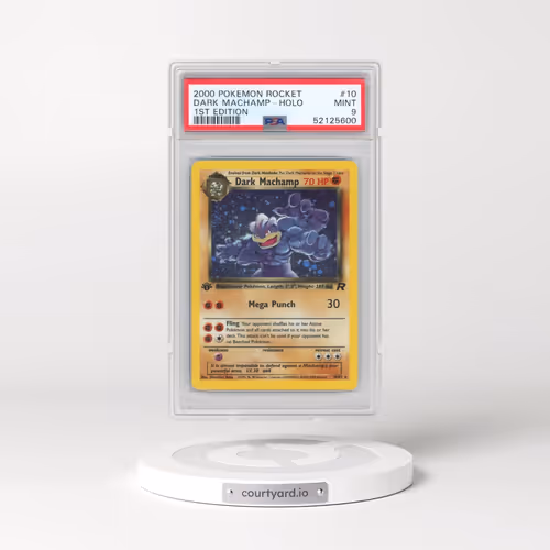 2000 Pokémon Rocket #10 Dark Machamp - 1st Edition Holo (PSA 9 MINT)