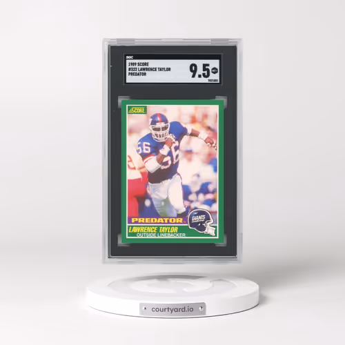 1989 Score #322 Lawrence Taylor - Predator (SGC 9.5 MINT+)
