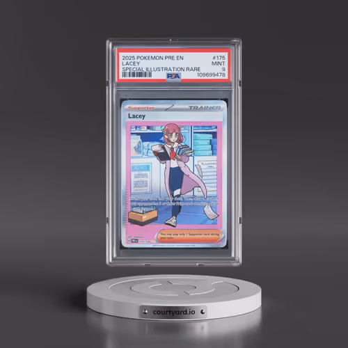 2025 Pokémon Pre EN-Prismatic Evolutions #175 Lacey - Special Illustration Rare (PSA 9 MINT)