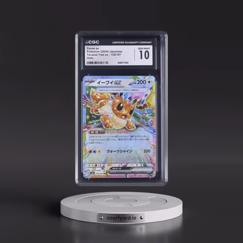 2024 Pokémon Sv8a-Terastal Fest EX #126 Eevee EX - Holo (CGC 10 GEM MINT)