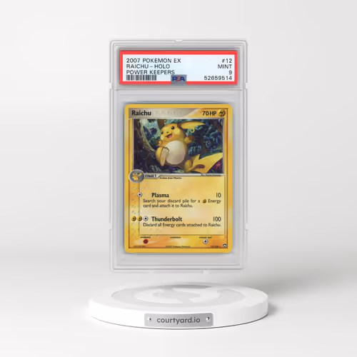 2007 Pokémon EX Power Keepers #12 Raichu - Holo (PSA 9 MINT)