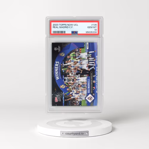 2023 Topps Now UEFA Champions League #135 Real Madrid C.F. (PSA 10 GEM MINT)