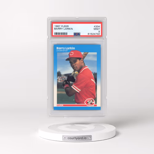 1987 Fleer #204 Barry Larkin (PSA 9 MINT)