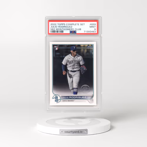 2022 Topps Complete Set #659 Julio Rodriguez - 582 Montgomery Club (PSA 9 MINT)