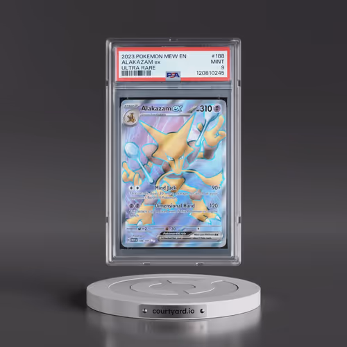 2023 Pokémon Mew EN-151 #188 Alakazam EX - Holo Ultra Rare (PSA 9 MINT)