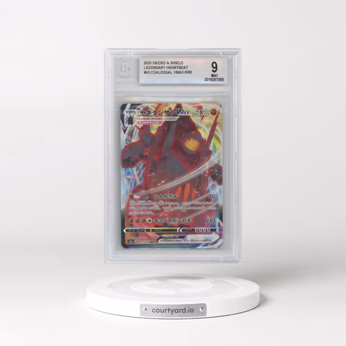 2020 Pokémon Sword & Shield Legendary Heartbeat #043 Coalossal Vmax - Full Art (BGS 9 MINT)