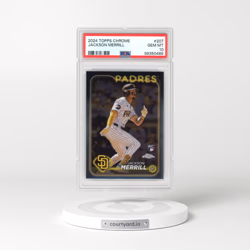 2024 Topps Chrome #207 Jackson Merrill (PSA 10 GEM MINT)