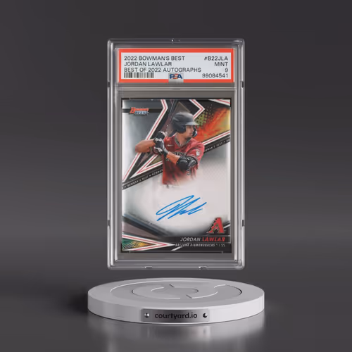 2022 Bowman's Best Best of 2022 Autographs #B22JLA Jordan Lawlar (PSA 9 MINT)