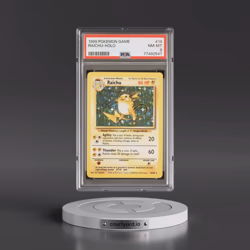 1999 Pokémon Game #14 Raichu - Holo (PSA 8 NM-MT)