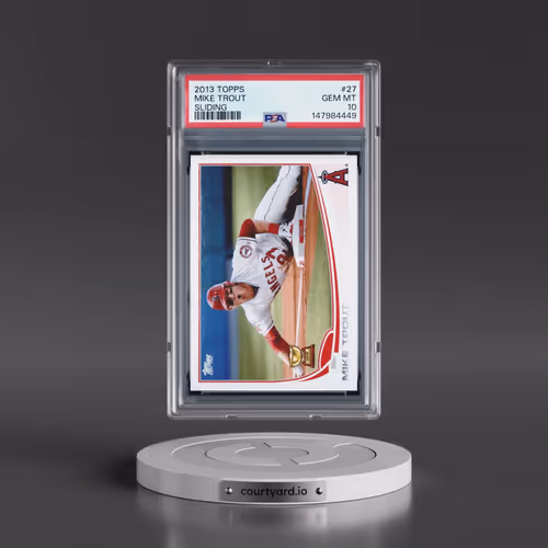 2013 Topps #27 Mike Trout - Sliding (PSA 10 GEM MINT)