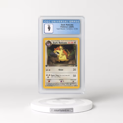 2000 Team Rocket #51/82 Dark Raticate - 1st Edition 1st Edition (CGC 9 MINT)