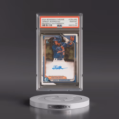 2024 Bowman Chrome Prospect Autographs #CPAJRZ Jeremy Rodriguez (PSA 10 GEM MINT)