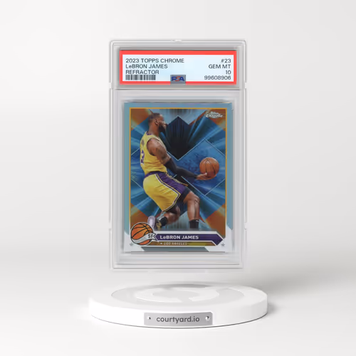 2023 Topps Chrome #23 LeBron James - Refractor (PSA 10 GEM MINT)