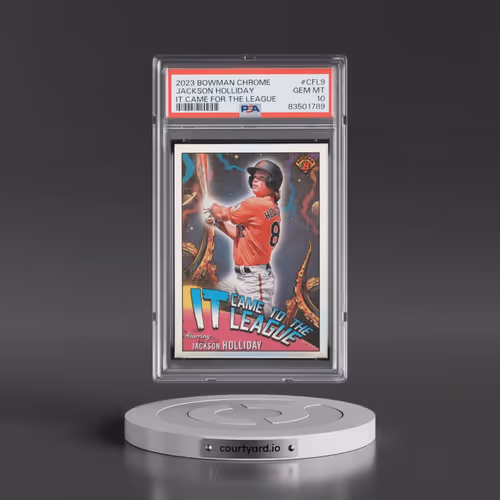 2023 Bowman Chrome It Came for the League #CFL9 Jackson Holliday (PSA 10 GEM MINT)